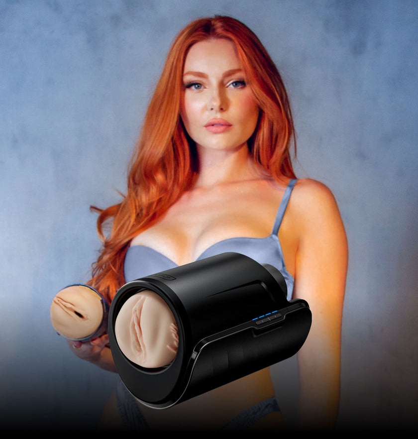 KIIROO-Lacy Lennon, and the FeelLacy stroker paired with the Keon automatic masturbator