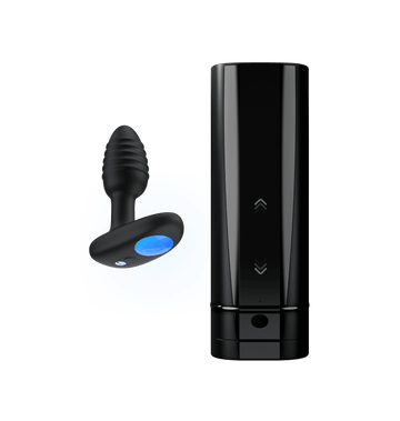 ダブルトラブルバンドル KIIROO-Lumen butt plug and Onyx+ masturbator combo