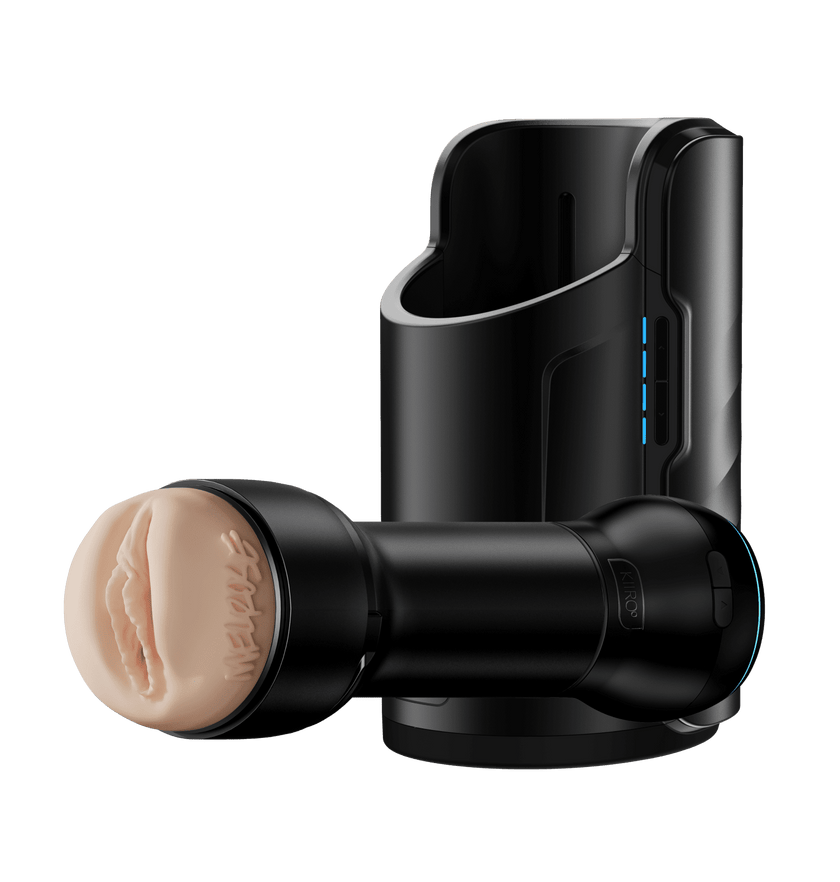 KIIROO-feelmelrose stroker assembled with powerblow suction device, and keon masturbator