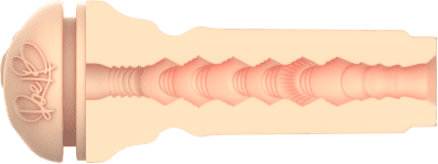 KIIROO-Cross-sectional view of the FeelRae stroker's textured inner tunnel