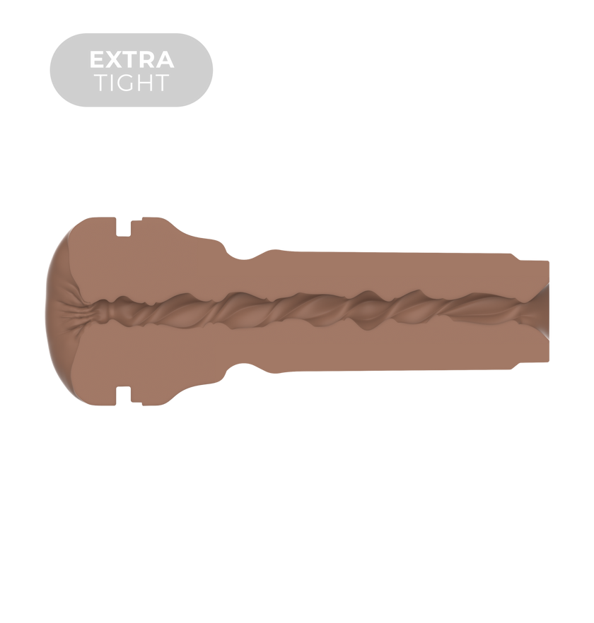 KIIROO- Feel stroker extra tight butt mid-brown inside tunnel