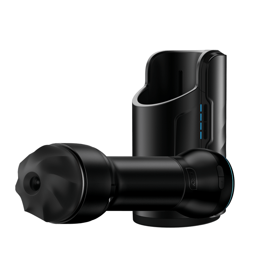 KIIROO-powerblow suction device assembled with Feelsensation stroker, and keon masturbator