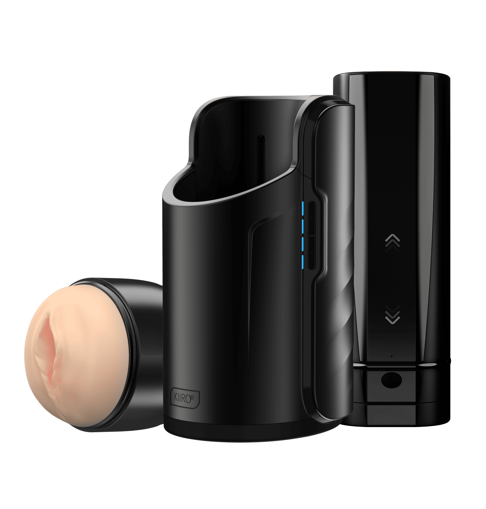 Feel Stroker pale, Keon automatic masturbator, and Onyx plus interactive masturbator