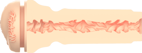 KIIROO-Cross-sectional view of the FeelRoseMichael stroker's textured inner tunnel 