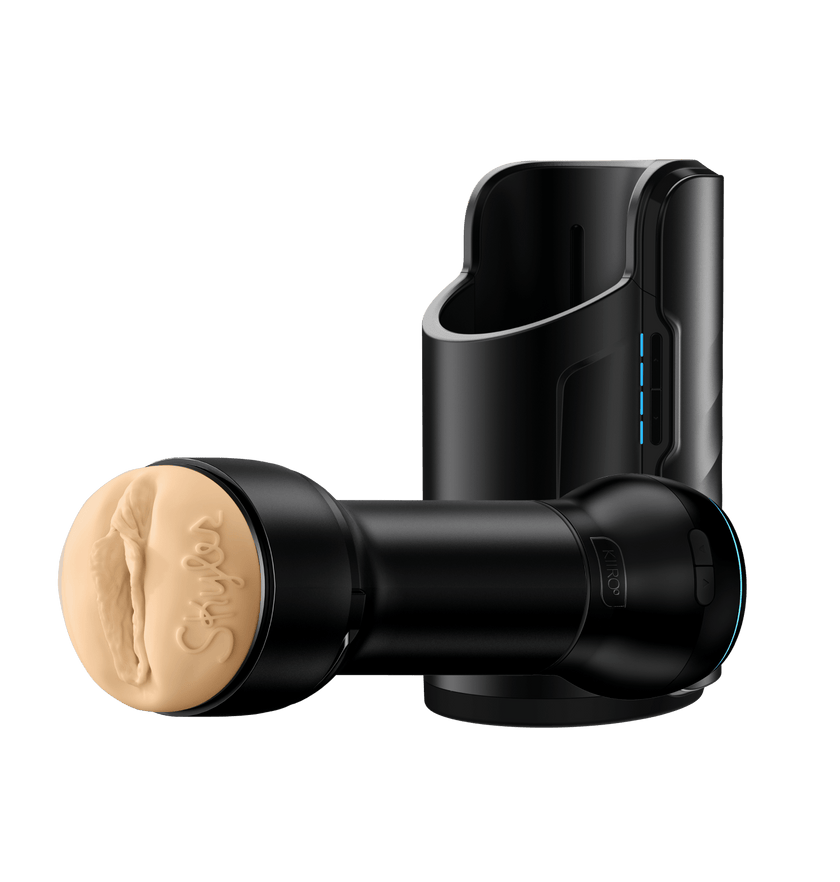 KIIROO-Keon automatic masturbator, and Powerblow suction device paired with the FeelSkyler stroker combo