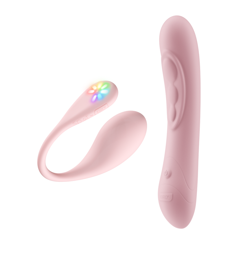 KIIROO-Spot, the egg vibrator, and Pearl three pink, the G-spot vibrator