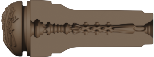 KIIROO-Cross-sectional view of the FeelSeptember stroker's textured inner tunnel